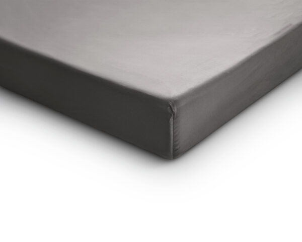Satijnen Hoeslaken Grijs 70 x 200 - Afbeelding 4