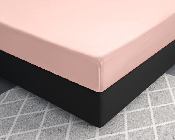 Satijnen Hoeslaken Roze 70 x 200 - Afbeelding 3