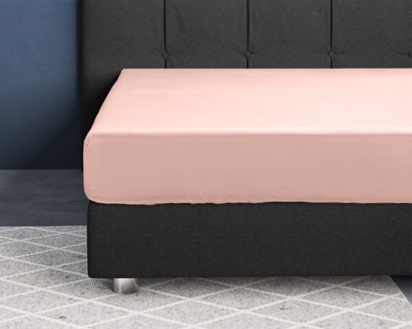 Satijnen Hoeslaken Roze 90 x 220 - Afbeelding 2