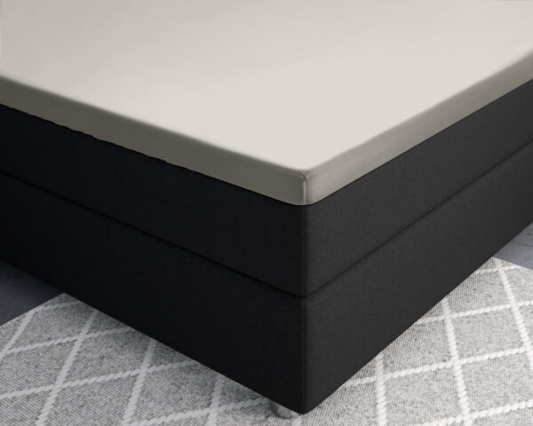 Splittopper Satijn Hoeslaken Creme 180 x 220 - Afbeelding 3
