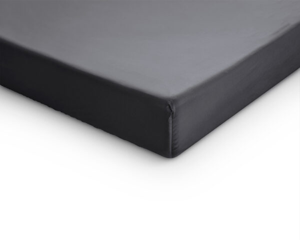 Topper Satijn Hoeslaken Antraciet 140 x 200 - Afbeelding 4