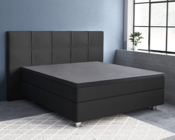 Topper Satijn Hoeslaken Antraciet 90 x 220 - Afbeelding 2