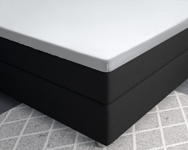 Topper Satijn Hoeslaken Wit 160 x 220 - Afbeelding 4