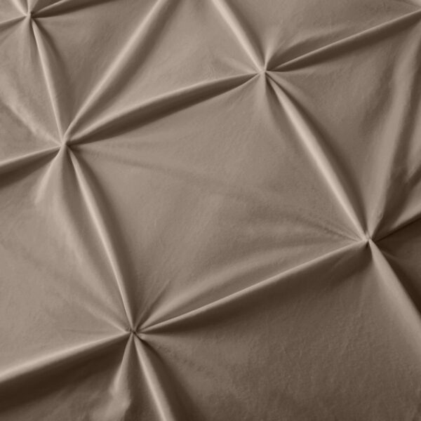 Velvet Pintuck Taupe 240 x 200/220 - Afbeelding 5
