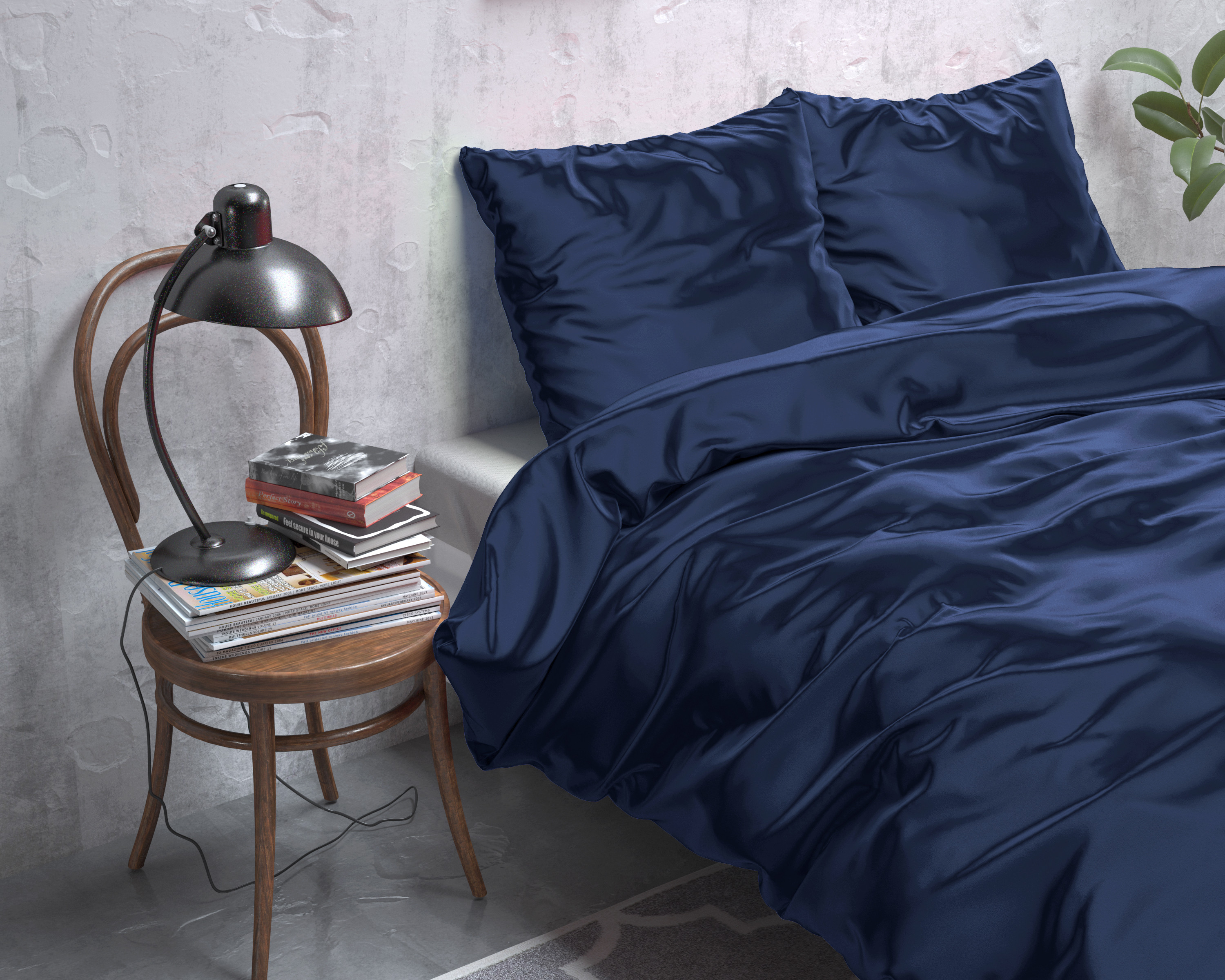 Beauty Skin Care Dekbedovertrek Navy 200 x 200/220