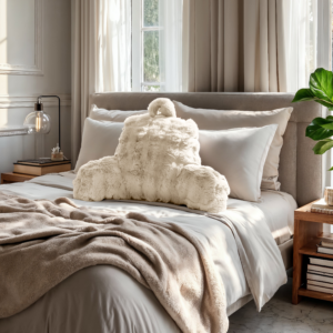 Bedrest Pompom Beige 34 x 50