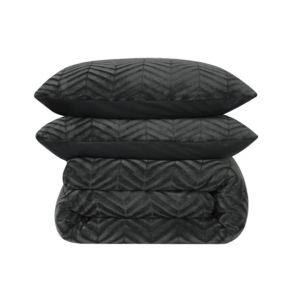 Chevron Teddy Antraciet 200 x 200/220