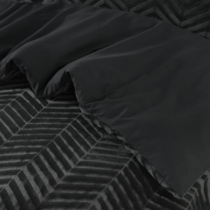 Chevron Teddy Antraciet 240 x 200/220