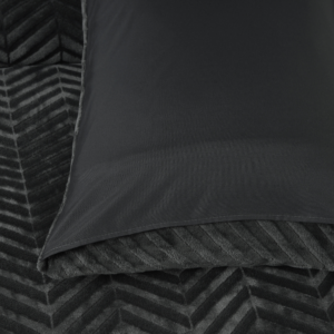 Chevron Teddy Antraciet 240 x 200/220