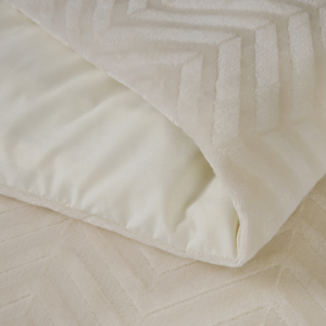 Chevron Teddy Créme 200 x 200/220