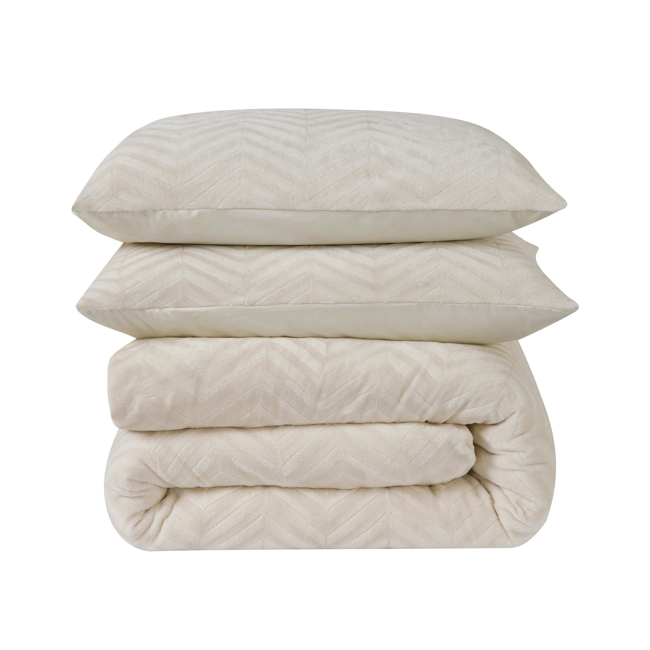 Chevron Teddy Créme 240 x 200/220