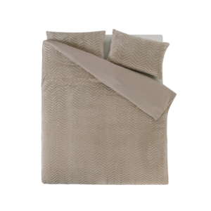 Chevron Teddy Taupe 200 x 200/220