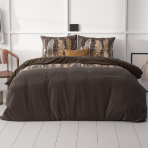 Chocolate feathers Bruin 200 x 200/220