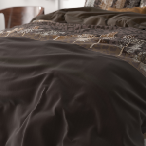 Chocolate feathers Bruin 240 x 200/220