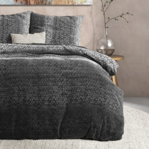 DH Flanel Gradient Knits Antraciet 240 x 220