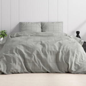 Deep check Grey 140 x 220