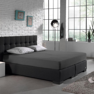 Dubbel Jersey 220 gr. Hoeslaken Antraciet 140 x 200/220