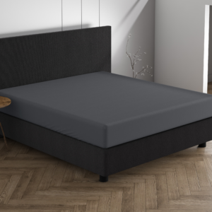 Dubbel Jersey 220 gr. Hoeslaken Antraciet 190/200 x 220/230