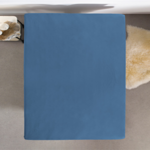 Dubbel Jersey 220 gr. Hoeslaken Blauw 140 x 200/220