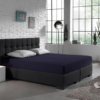 Dubbel Jersey 220 gr. Hoeslaken Navy 160/180 x 200/220