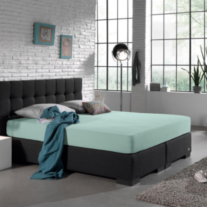 Dubbel Jersey 220 gr. Hoeslaken Pastel Blauw 140 x 200/220