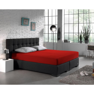 Dubbel Jersey 220 gr. Hoeslaken Rood 140 x 200/220