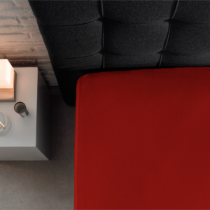 Dubbel Jersey 220 gr. Hoeslaken Rood 140 x 200/220