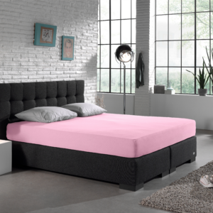 Dubbel Jersey 220 gr. Hoeslaken Roze 140 x 200/220
