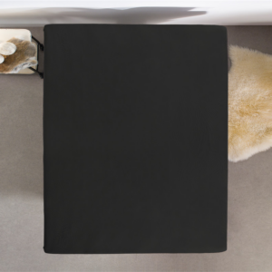 Dubbel Jersey 220 gr. Hoeslaken Zwart 140 x 200/220