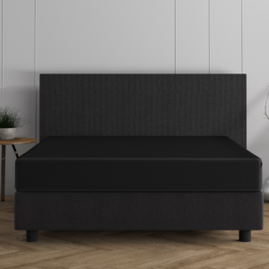 Dubbel Jersey 220 gr. Hoeslaken Zwart 190/200 x 220/230