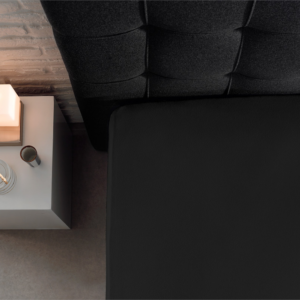 Dubbel Jersey 220 gr. Hoeslaken Zwart 80/100 x 220