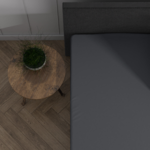 Dubbel Jersey 220 gr. Splittopper Hoeslaken Antraciet 160 x 200/220