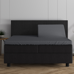 Dubbel Jersey 220 gr. Splittopper Hoeslaken Antraciet 180 x 200/220