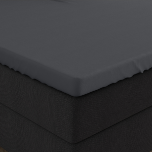 Dubbel Jersey 220 gr. Splittopper Hoeslaken Antraciet 180 x 200/220