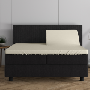 Dubbel Jersey 220 gr. Splittopper Hoeslaken Creme 160 x 200/220