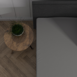 Dubbel Jersey 220 gr. Splittopper Hoeslaken Grijs 160 x 200/220