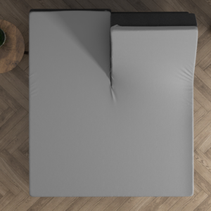 Dubbel Jersey 220 gr. Splittopper Hoeslaken Grijs 180 x 200/220