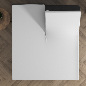 Dubbel Jersey 220 gr. Splittopper Hoeslaken Wit 160 x 200/220