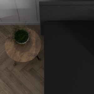 Dubbel Jersey 220 gr. Splittopper Hoeslaken Zwart 180 x 200/220