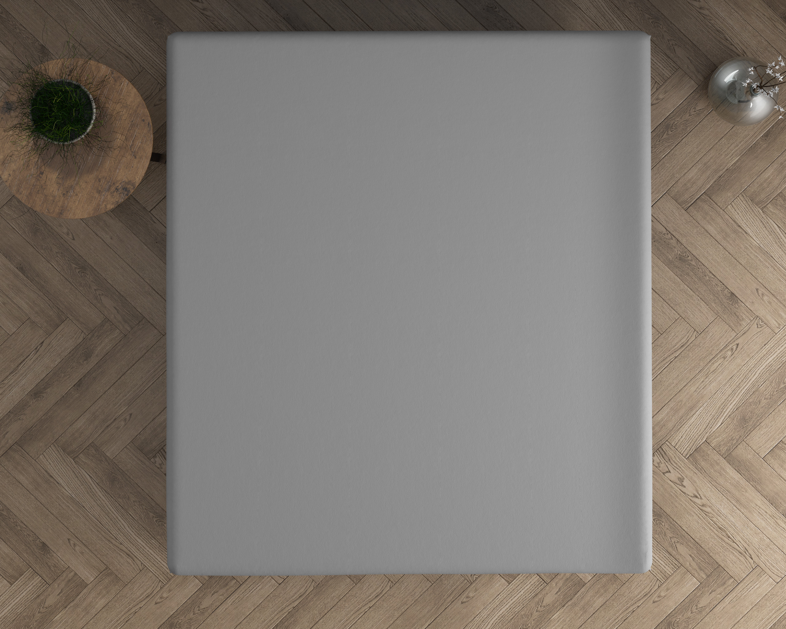 Dubbel Jersey 220 gr. Topper Hoeslaken Grijs 190/200 x 220/230