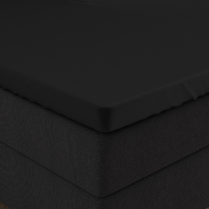 Dubbel Jersey 220 gr. Topper Hoeslaken Zwart 160/180 x 200/220