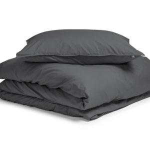 Egyptisch Katoen Uni Dekbedovertrek Antraciet 140 x 200/260