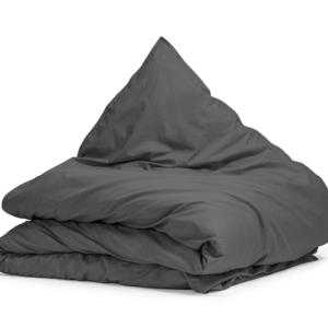 Egyptisch Katoen Uni Dekbedovertrek Antraciet 140 x 200/260