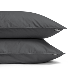 Egyptisch Katoen Uni Dekbedovertrek Antraciet 200 x 200/260