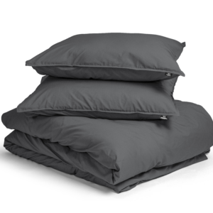 Egyptisch Katoen Uni Dekbedovertrek Antraciet 200 x 200/260