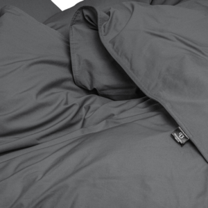 Egyptisch Katoen Uni Dekbedovertrek Antraciet 200 x 200/260