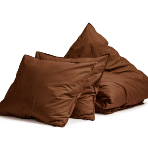 Egyptisch Katoen Uni Dekbedovertrek Bruin 200 x 200/260