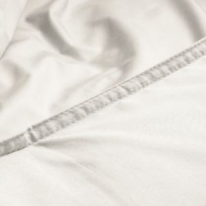 Egyptisch Katoen Uni Dekbedovertrek Creme 240 x 200/260