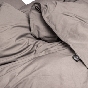 Egyptisch Katoen Uni Dekbedovertrek Taupe 240 x 200/260