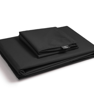 Egyptisch Katoen Uni Dekbedovertrek Zwart 140 x 200/260